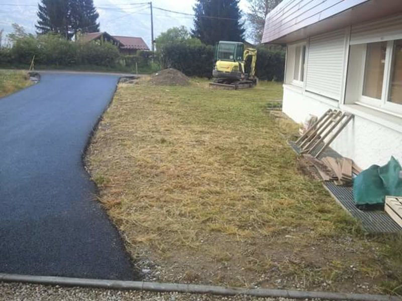 Photo de l'a création d'une allée