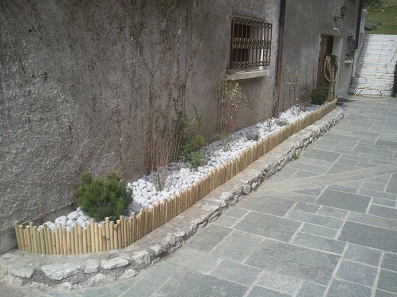 photo d'un aménagement extérieur réalisé par Yann CORDIER Paysagiste en Savoie