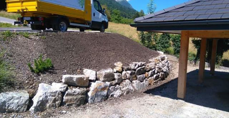 Photo d'une création d'aménagement paysager